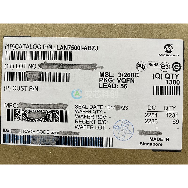 LAN7500I-ABZJMICROCHIP/微芯USB接口集成電路