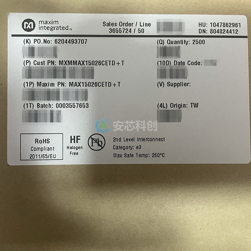 MAX15026CETD/MAXIM/美信半導(dǎo)體/開關(guān)控制器